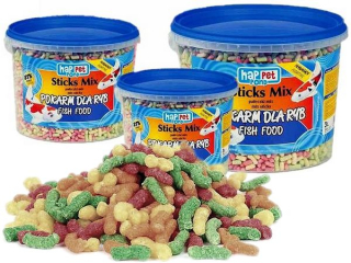 Happet Sticks Mix krmivo pre ryby 10 l